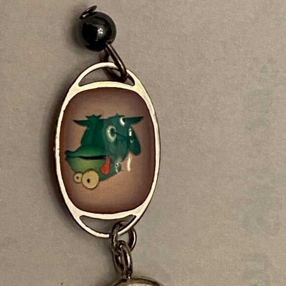 Authentic Brighton set of charms - heart, horseshoe, ladybug, locket, frog? EUC - Picture 2 of 7